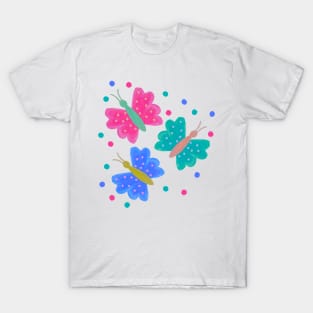 Fluttering rainbow Butterflies T-Shirt